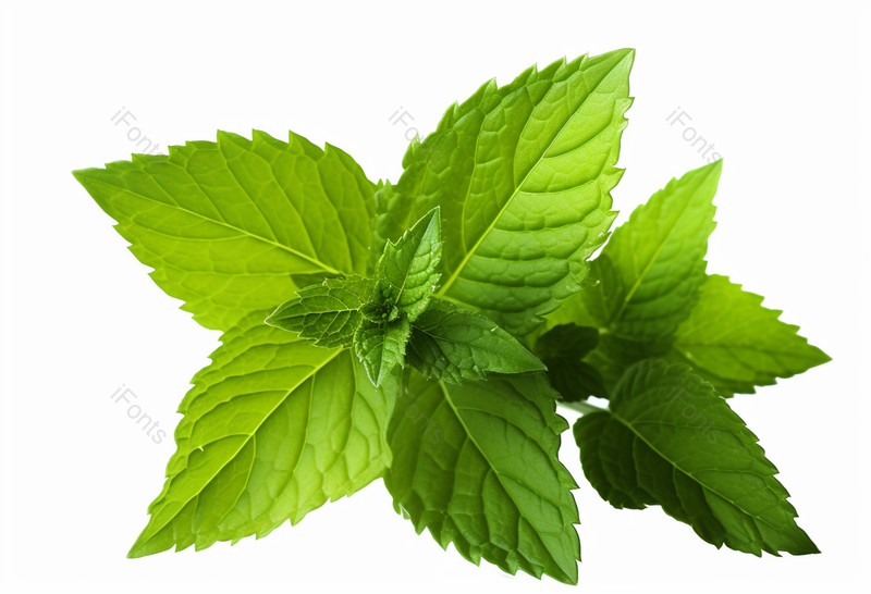 在白色背景上的薄荷,高清,摄影图,摄影图片,图片大全,摄影图免费下载